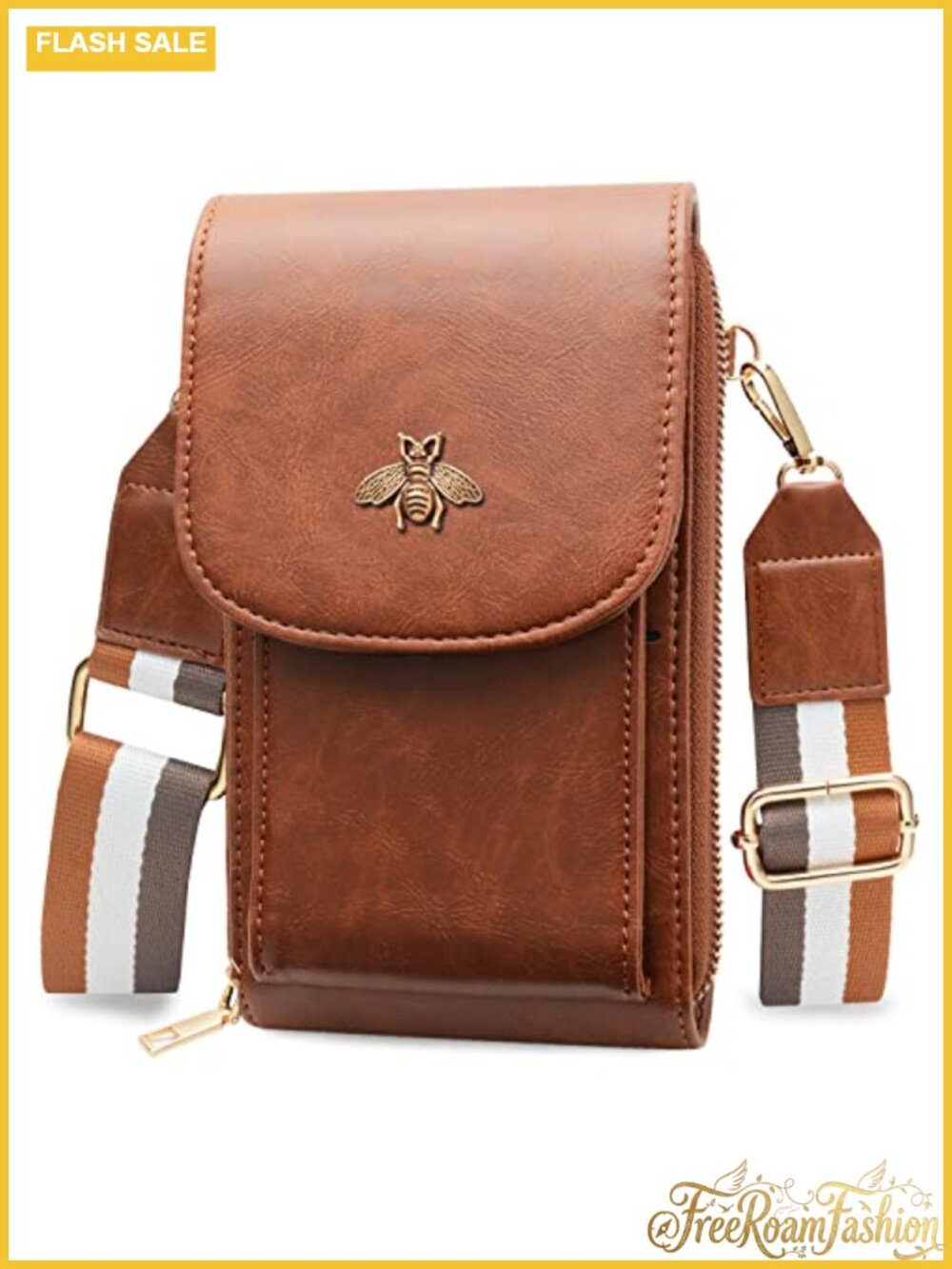 Crossbody Phone Purse Touchscreen Window RFID Card Holder Adjustable Strap